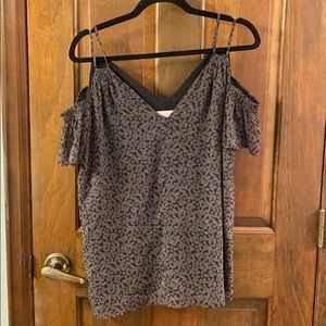 LOFT Off Shoulder Black Top